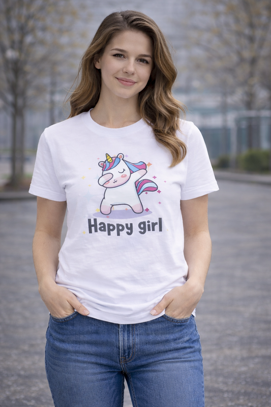 Happy Girl T-Shirt for Girls